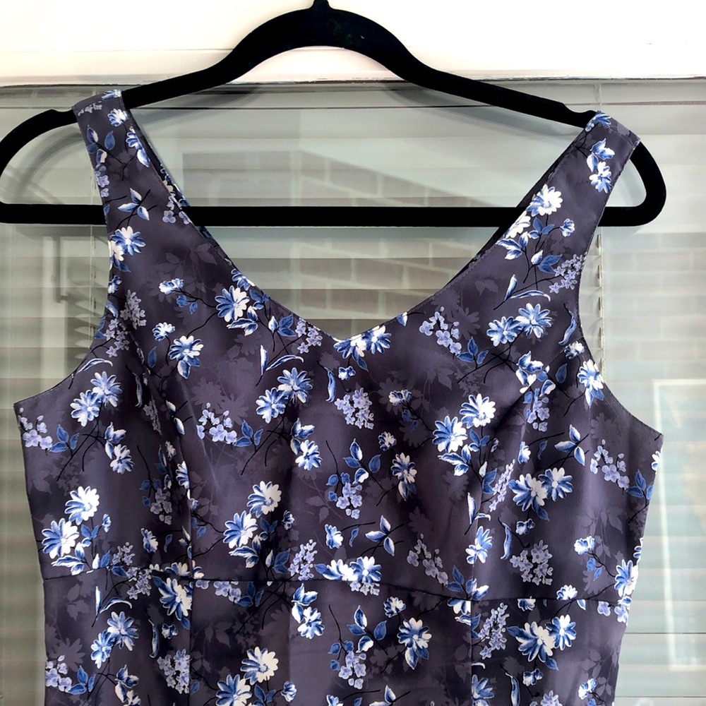Purple floral maxi dress size 5